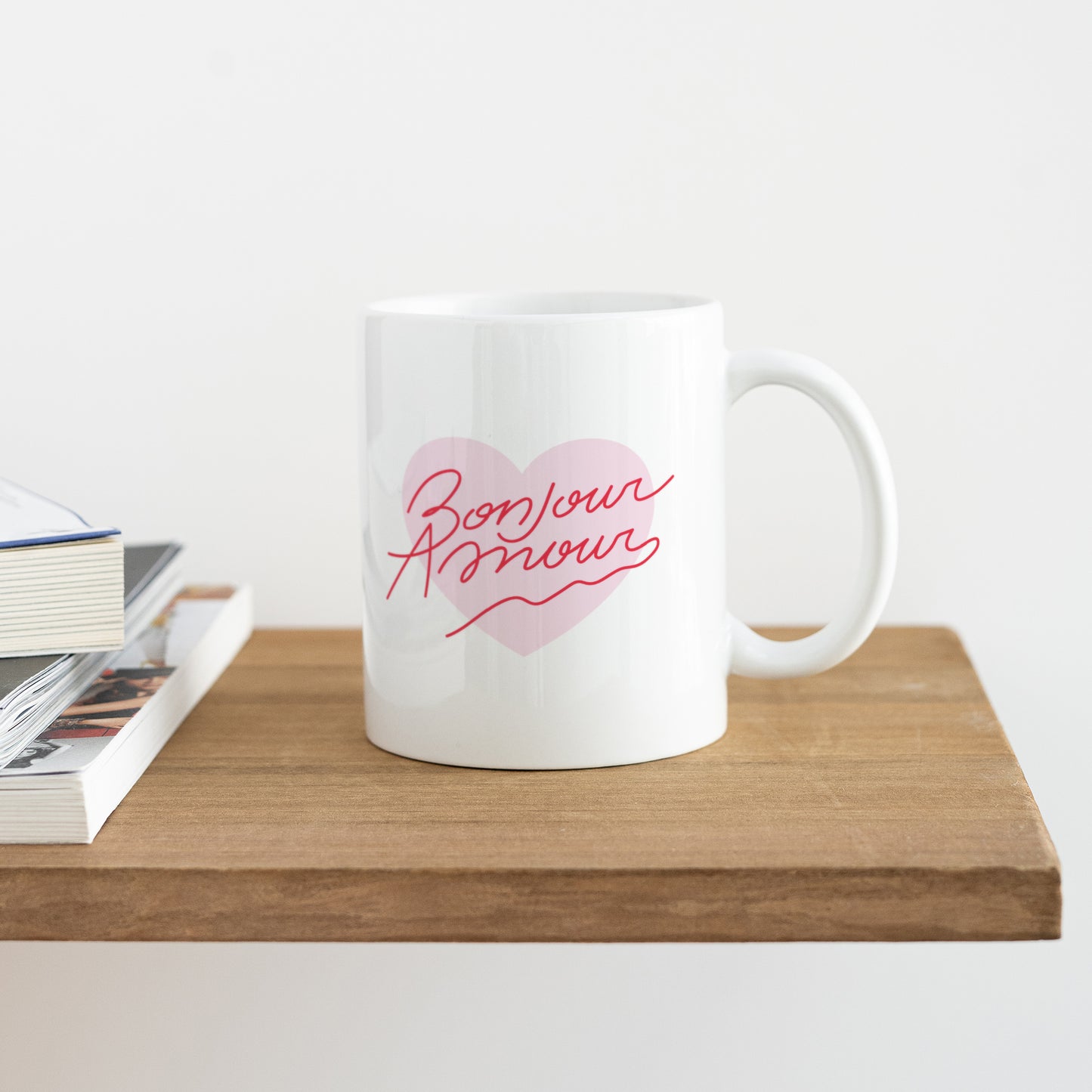 Mug Objets Blanc Bonjour Amour photo N° 4