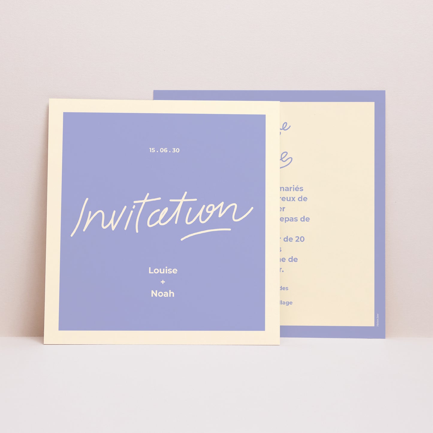 Invitations Mariage Carré Time of Love photo N° 1