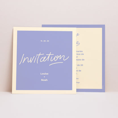 Invitations Mariage Carré Time of Love photo N° 1