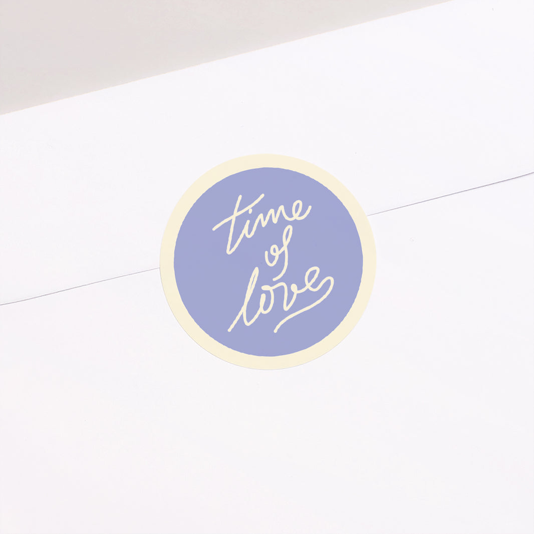 Sticker Mariage Rond Time of Love photo N° 1