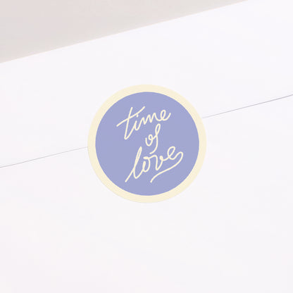 Sticker Mariage Rond Time of Love photo N° 1