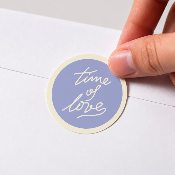 Sticker Mariage Rond Time of Love photo