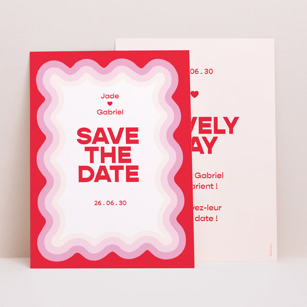 Save the date Mariage Portrait Lovely Day photo