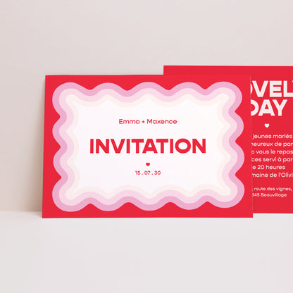 Invitations Mariage Portrait Lovely Day photo N° 1