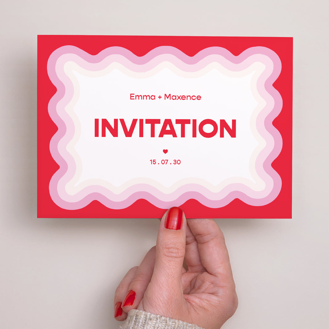 Invitations Mariage Portrait Lovely Day photo N° 3