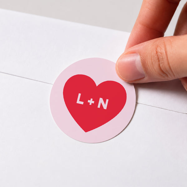 Sticker Mariage Rond Save the famous date photo