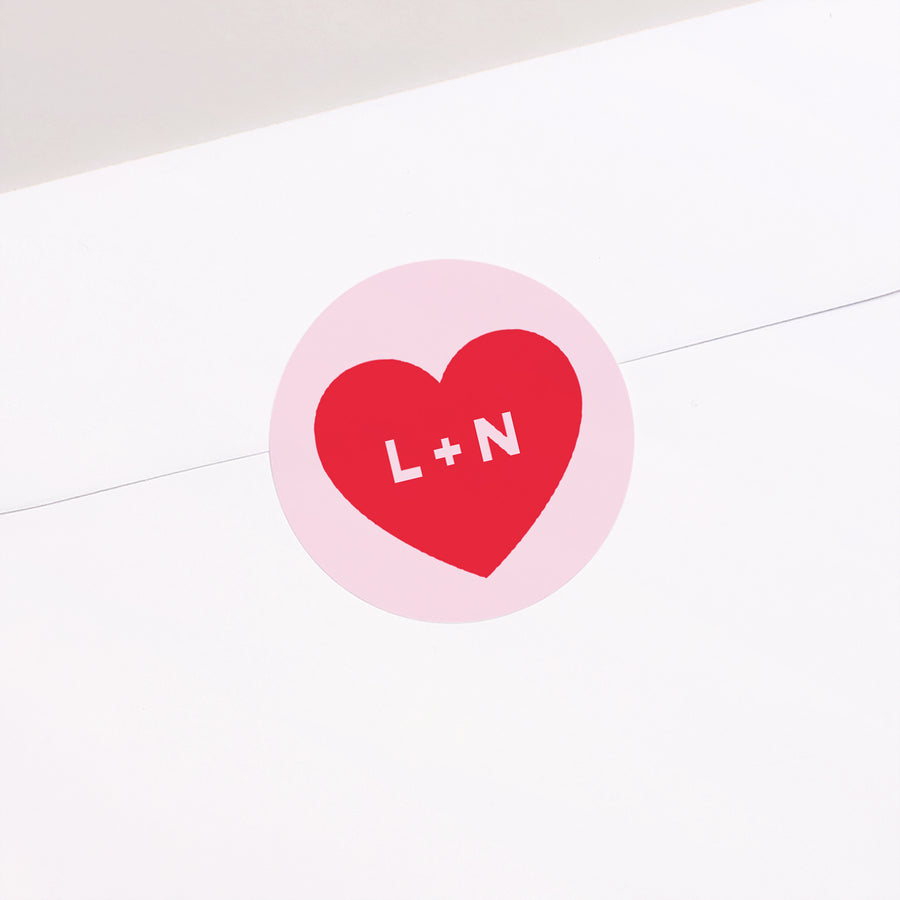 Sticker Mariage Rond Save the famous date photo