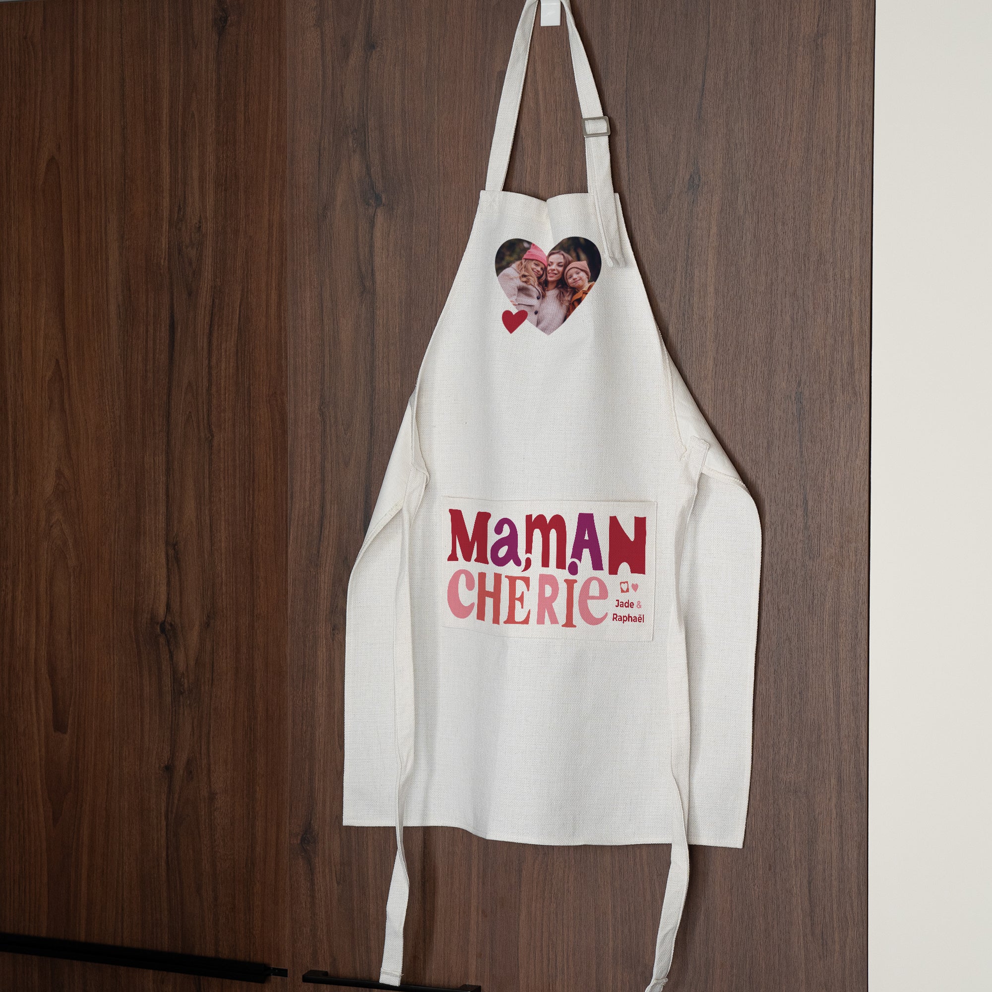 Tablier adulte Objets Beige naturel Maman chérie II photo N° 2