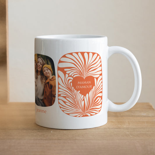 Mug Objets Blanc Amber foliage photo