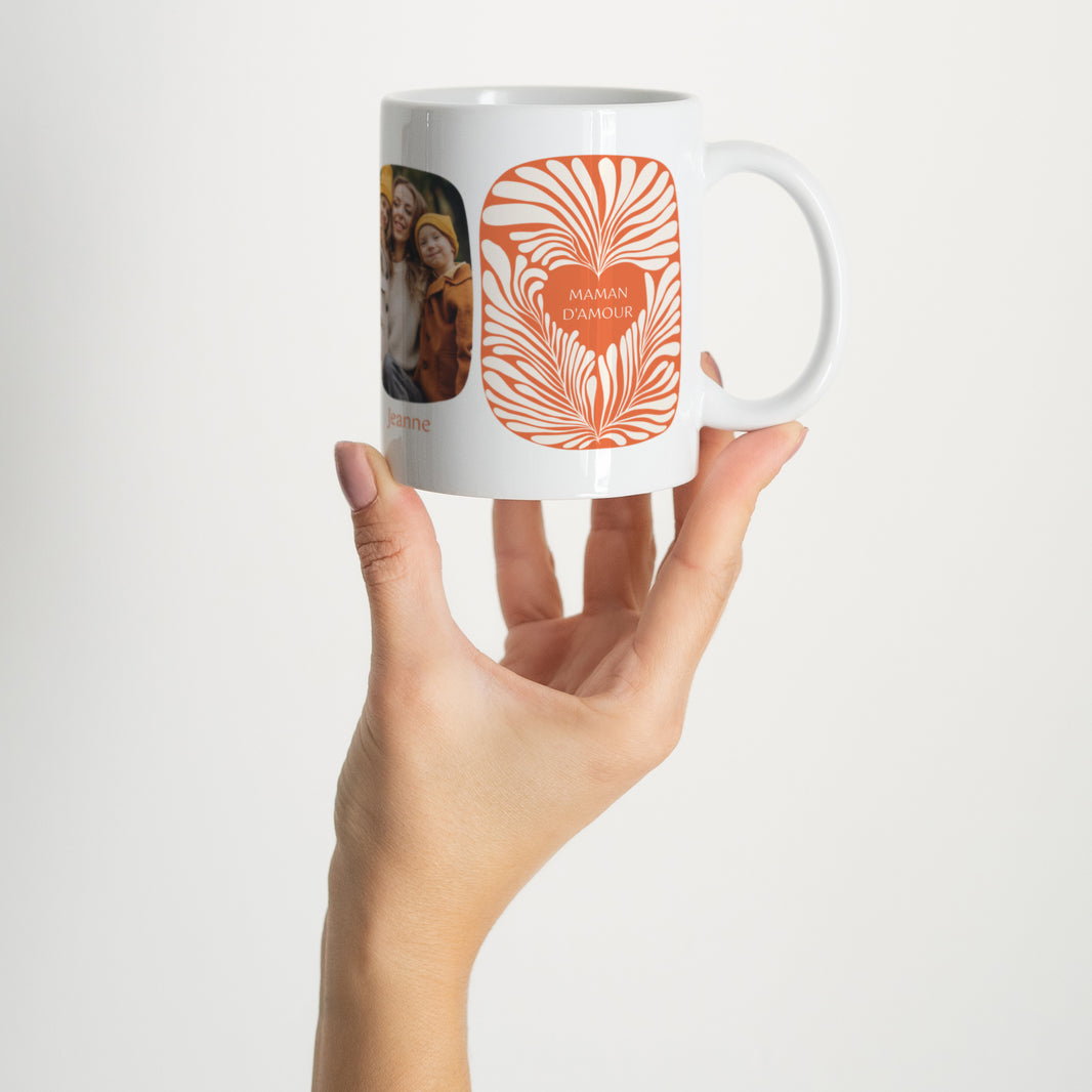 Mug Objets Blanc Amber foliage photo N° 2