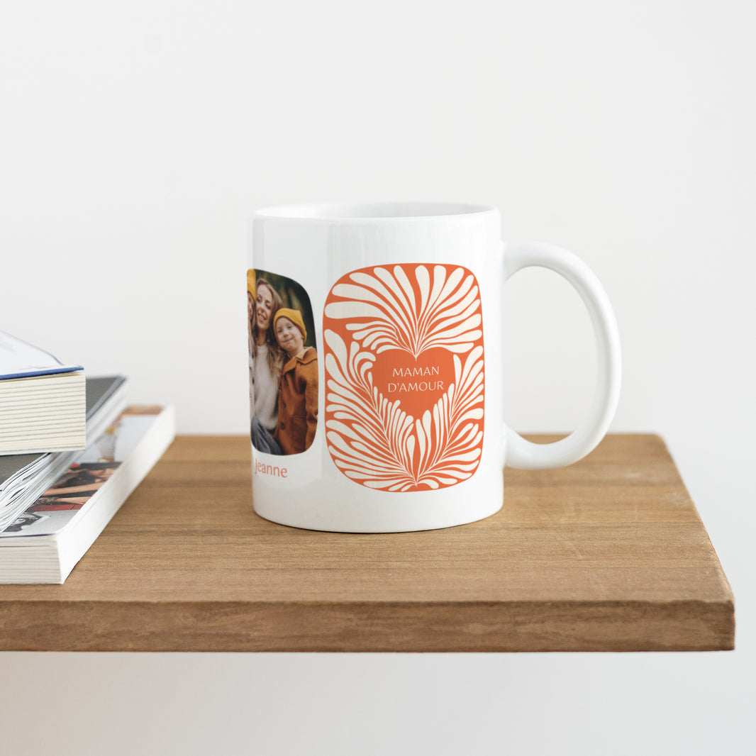 Mug Objets Blanc Amber foliage photo N° 4