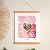 Affiche Portrait 30 x 40 cm Pink foliage photo N° 1