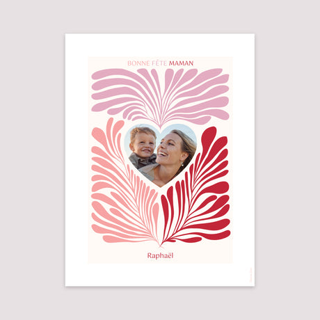 Affiche Portrait 30 x 40 cm Pink foliage