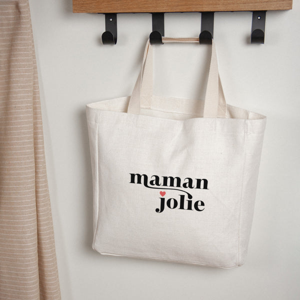 Tote bag Objets Anse en toile Maman jolie photo