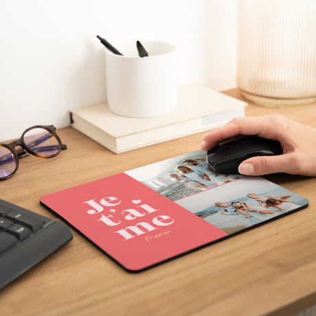 Tapis de souris Objets Rectangle Je t'aime maman
