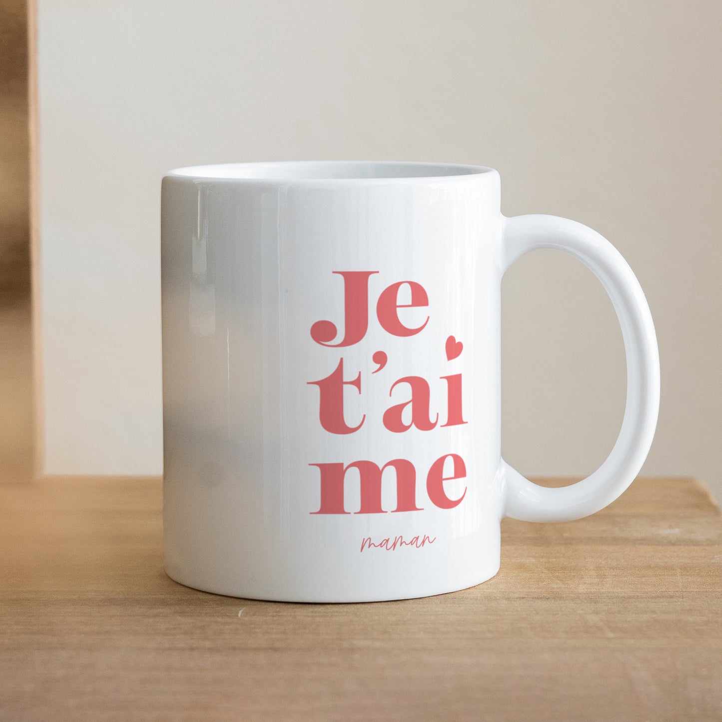 Mug Objets Blanc Je t'aime maman photo N° 1