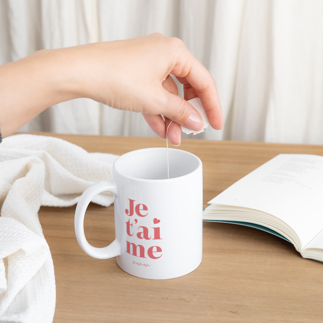 Mug Objets Blanc Je t'aime maman photo N° 3