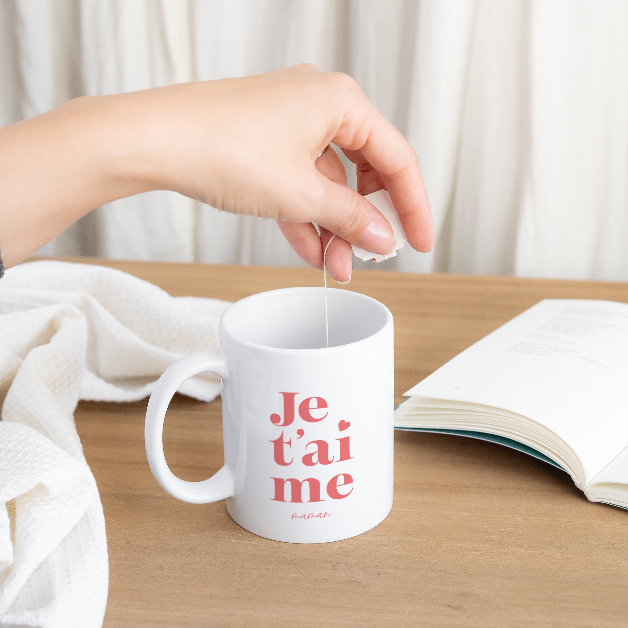 Mug Objets Blanc Je t'aime maman photo N° 3