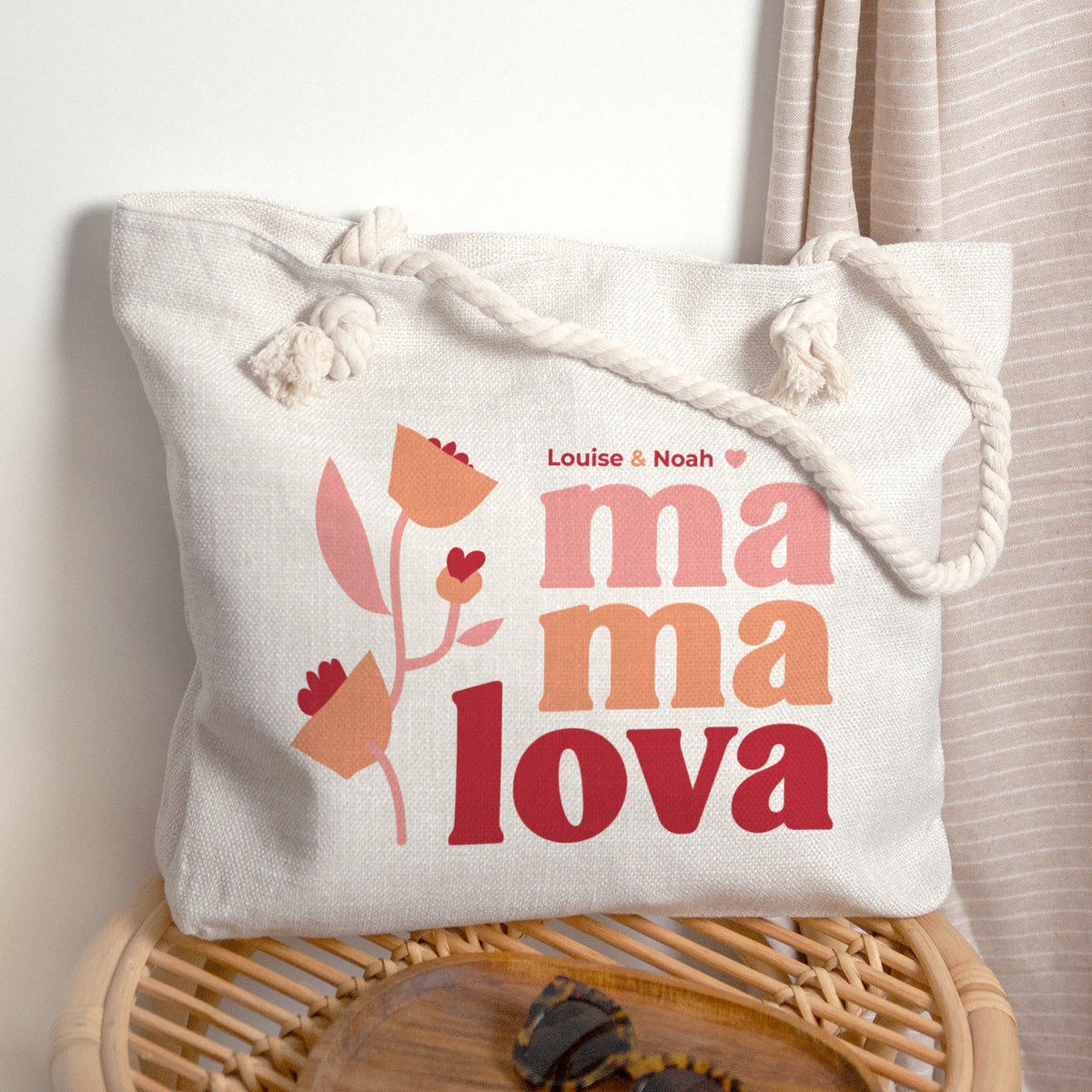 Sac cabas Objets Anse en corde Mama lova II photo N° 1