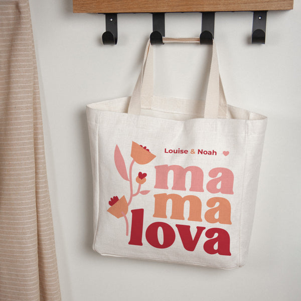 Tote bag Objets Anse en toile Mama lova II photo