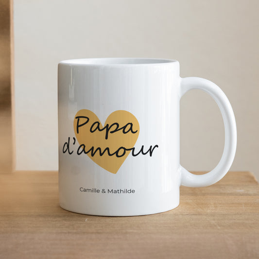 Mug Objets Blanc Papa d'amour III photo
