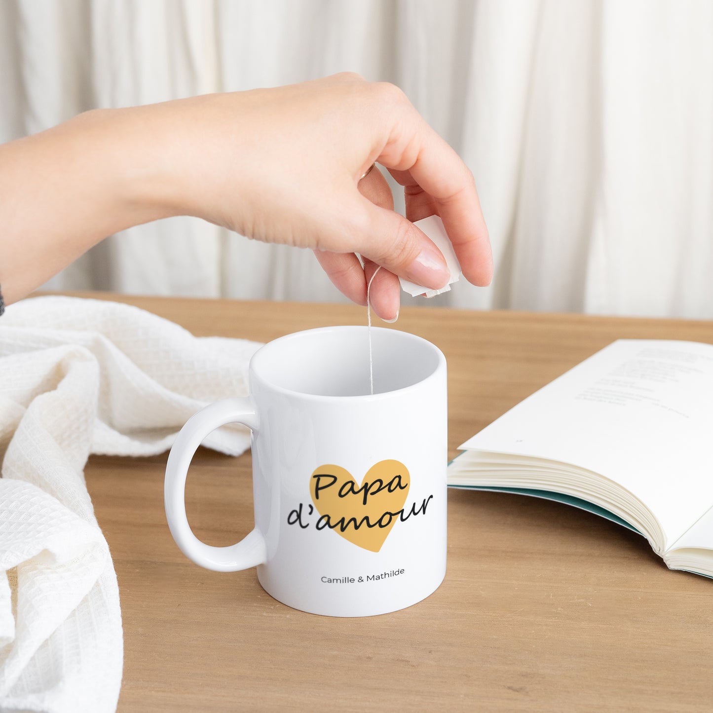 Mug Objets Blanc Papa d'amour photo N° 3