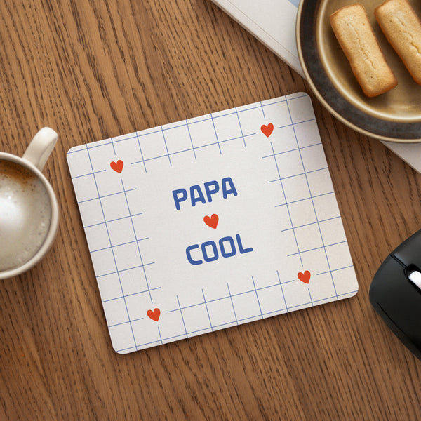 Tapis de souris Objets Rectangle Papa cool photo