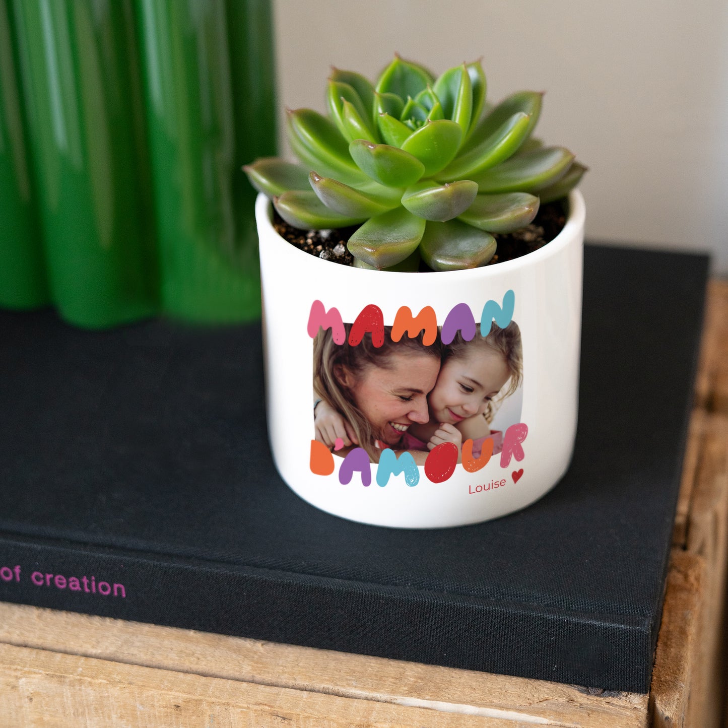 Pot de fleurs 48 cl Maman d'amour III photo N° 3