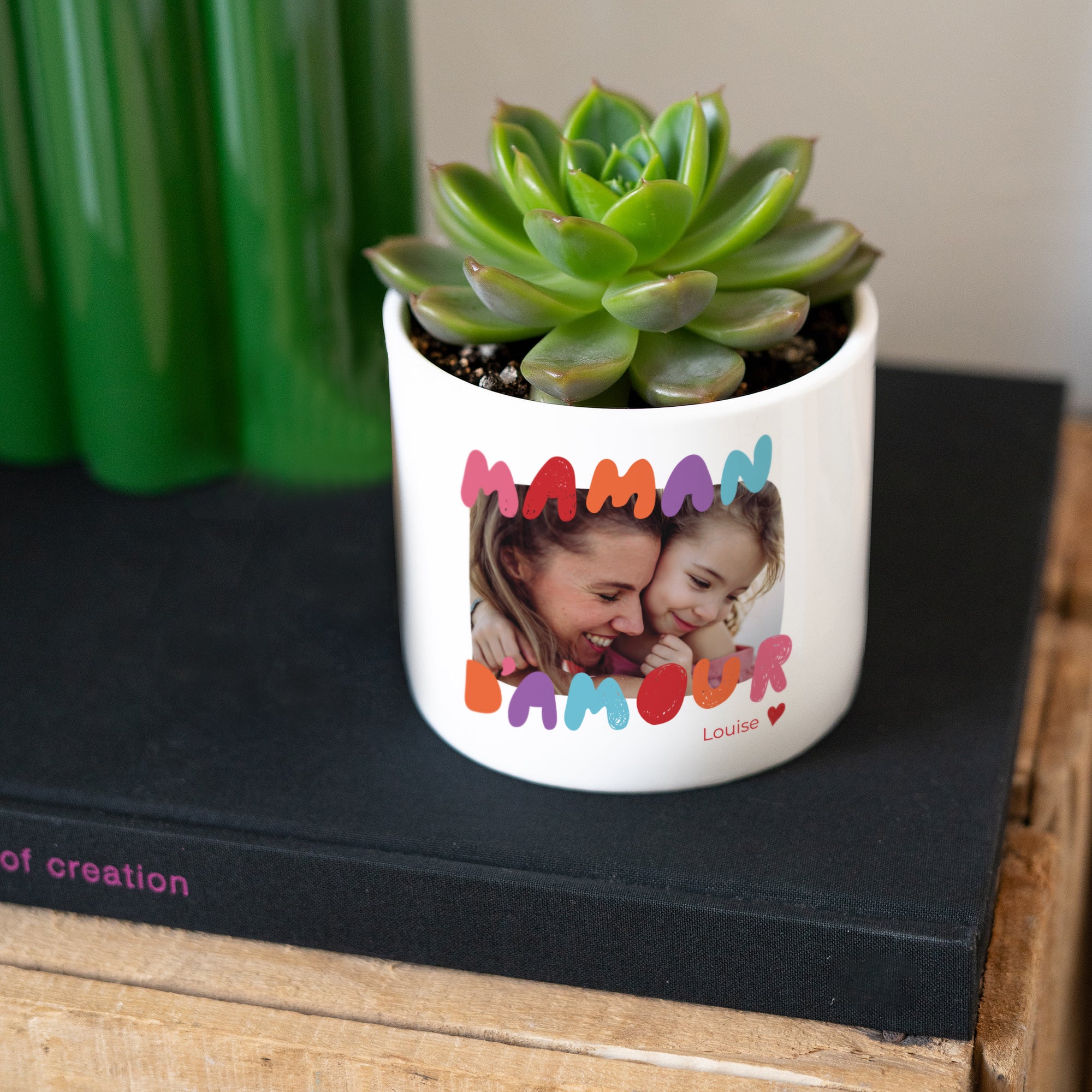 Pot de fleurs 48 cl Maman d'amour III photo N° 3