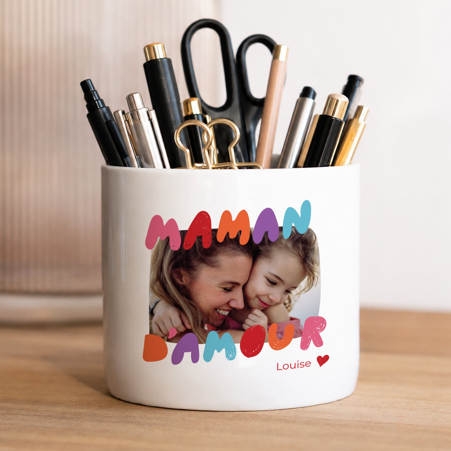 Pot à crayons 48 cl Maman d'amour III photo N° 1