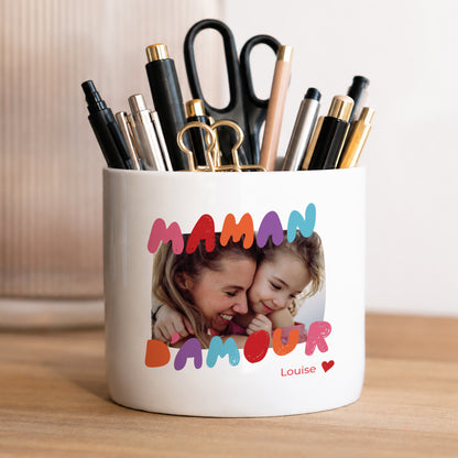Pot à crayons 48 cl Maman d'amour III photo N° 1