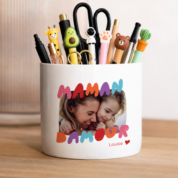 Pot à crayons 48 cl Maman d'amour III photo