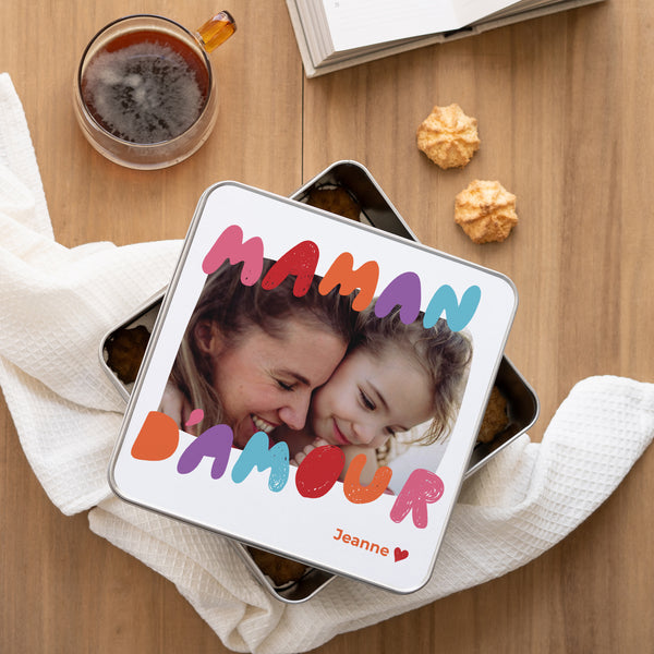 Boite métallique Objets Carrée Maman d'amour III photo