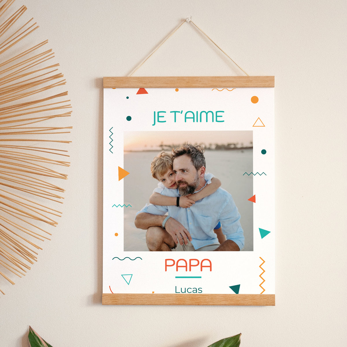 Affiche Portrait 30 x 40 cm Je t'aime papa photo N° 1
