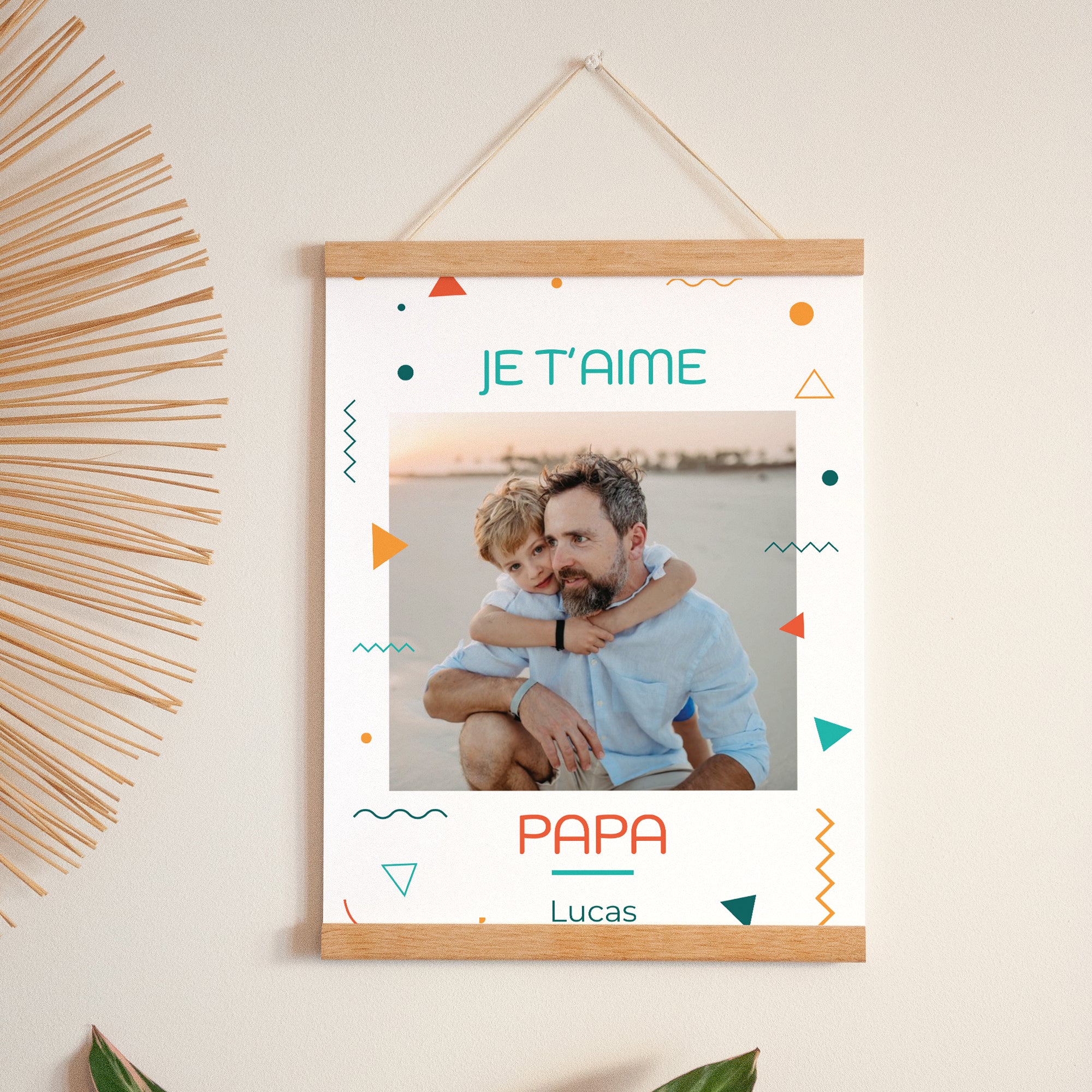Affiche Portrait 30 x 40 cm Je t'aime papa photo N° 1
