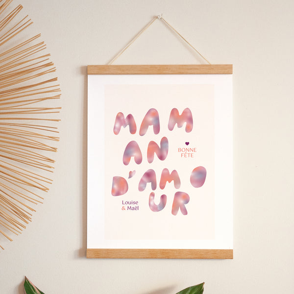 Affiche Portrait 30 x 40 cm Maman sunrise photo