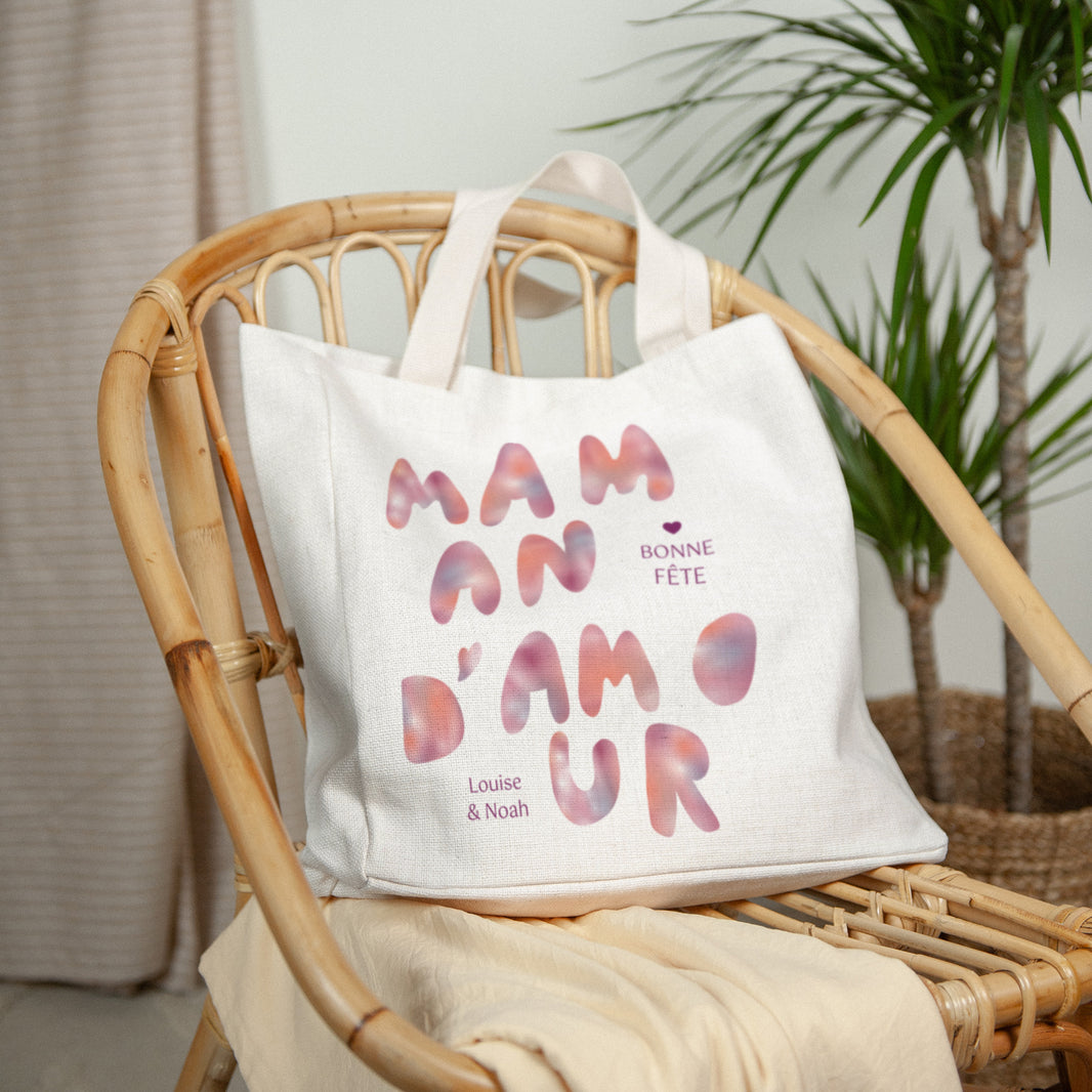 Tote bag Objets Anse en toile Maman sunrise photo N° 2