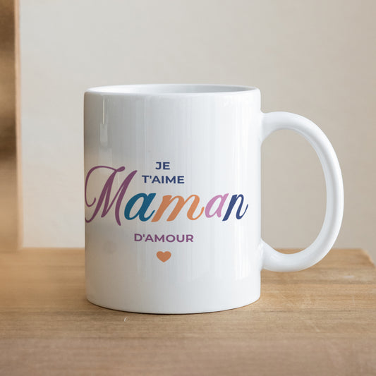 Mug Objets Blanc Maman colors photo