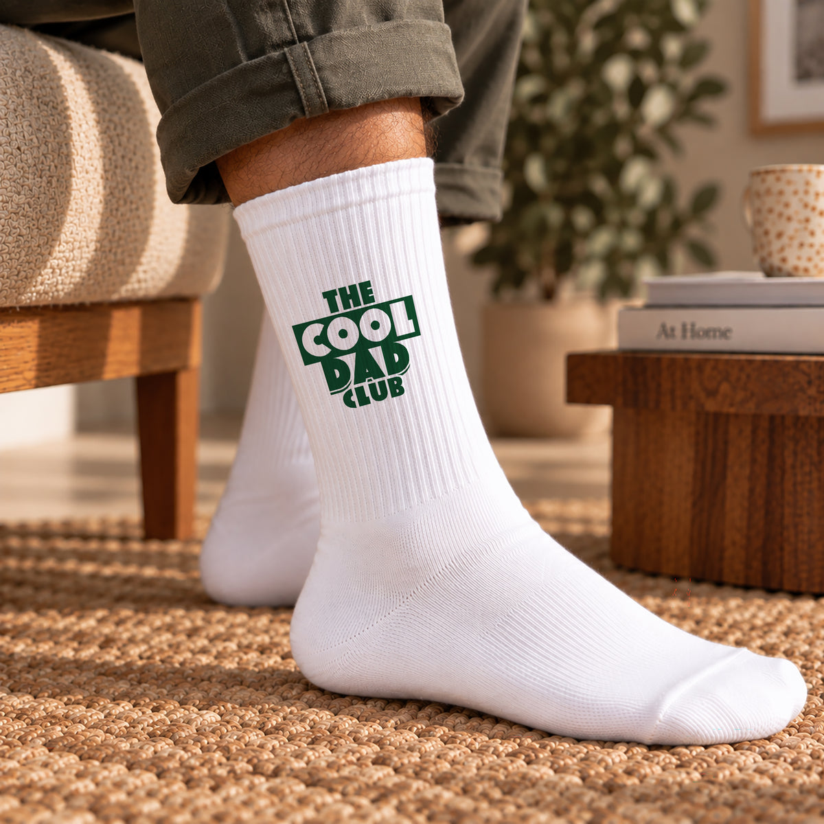 Chaussettes homme Blanches COOL DAD CLUB photo N° 2