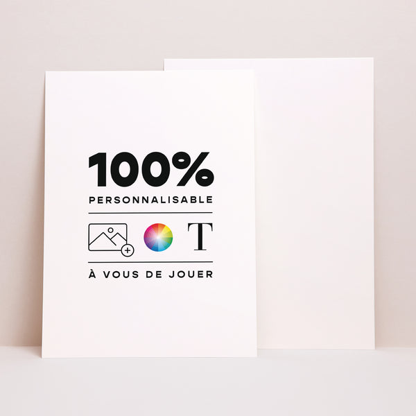 Faire-part Naissance Grand format rectangle Do It Yourself V photo