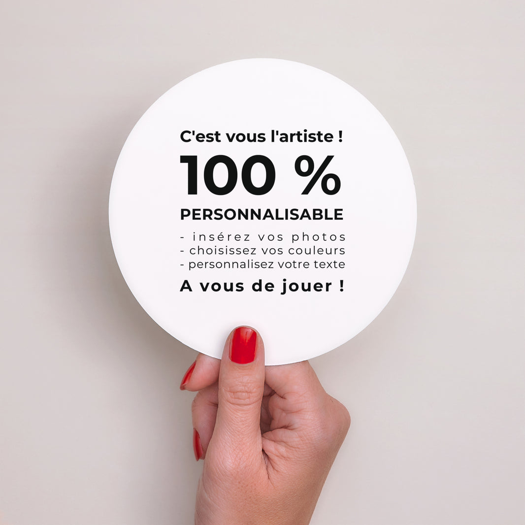 Faire-part Naissance Rond Do It Yourself photo N° 2