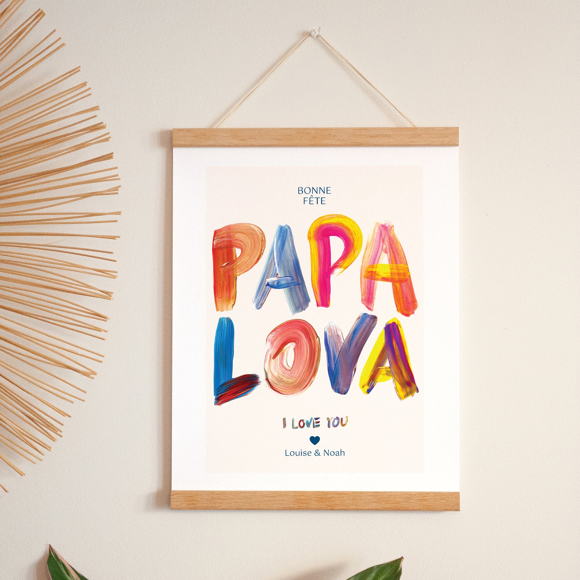 Affiche Portrait 30 x 40 cm PAPA LOVA COLORS photo N° 1