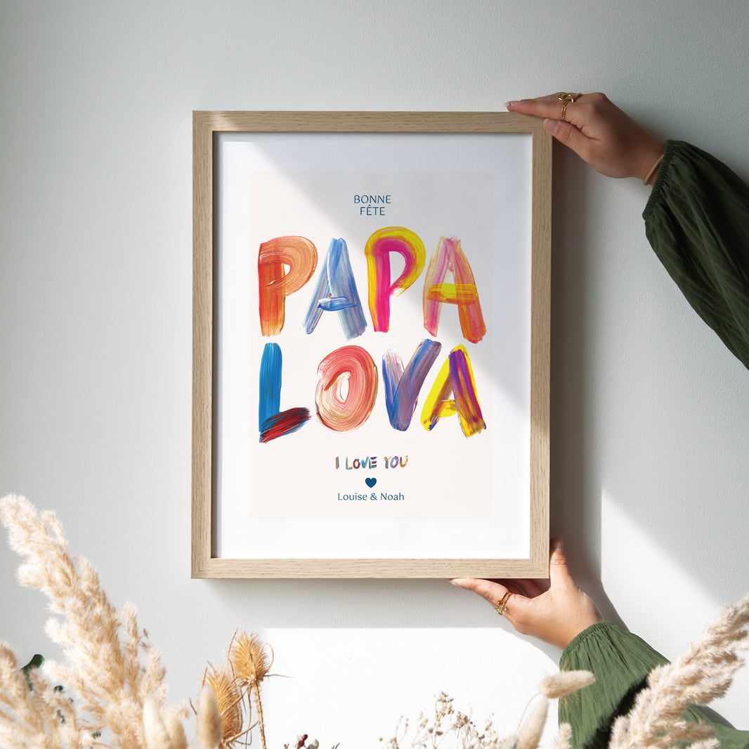 Affiche Objets Portrait PAPA LOVA COLORS photo N° 2