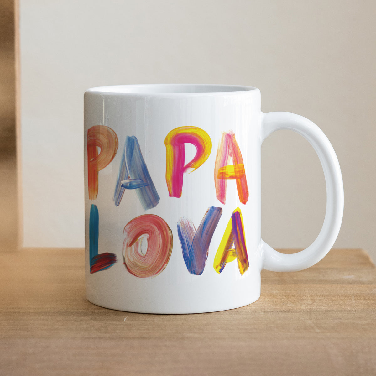 Mug Objets Blanc PAPA LOVA COLORS photo