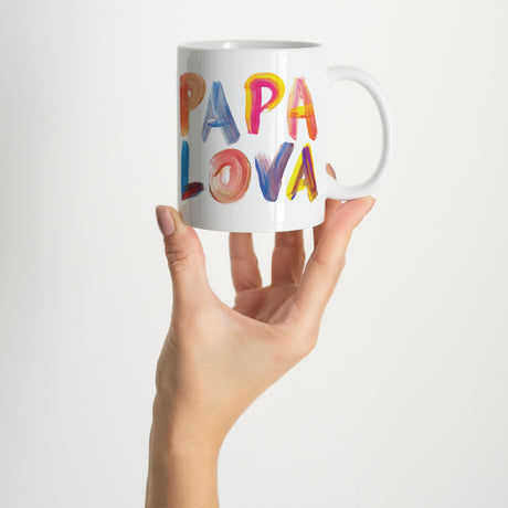 Mug Objets Blanc PAPA LOVA COLORS