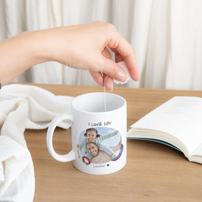 Mug Objets Blanc PAPA LOVA COLORS photo N° 3