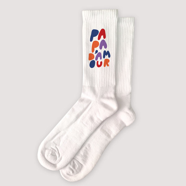 Chaussettes Blanches Love colors photo