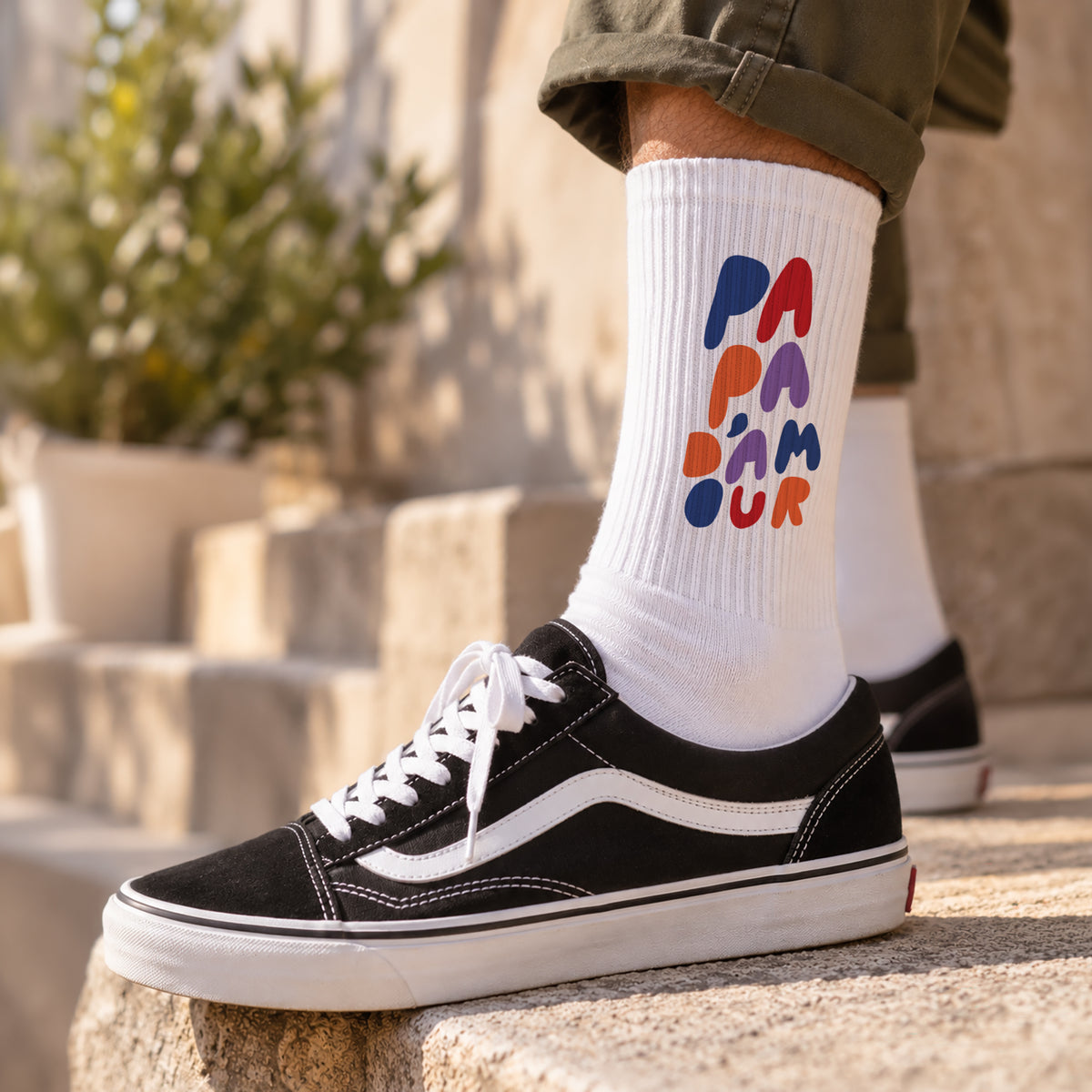Chaussettes Blanches Love colors photo N° 2