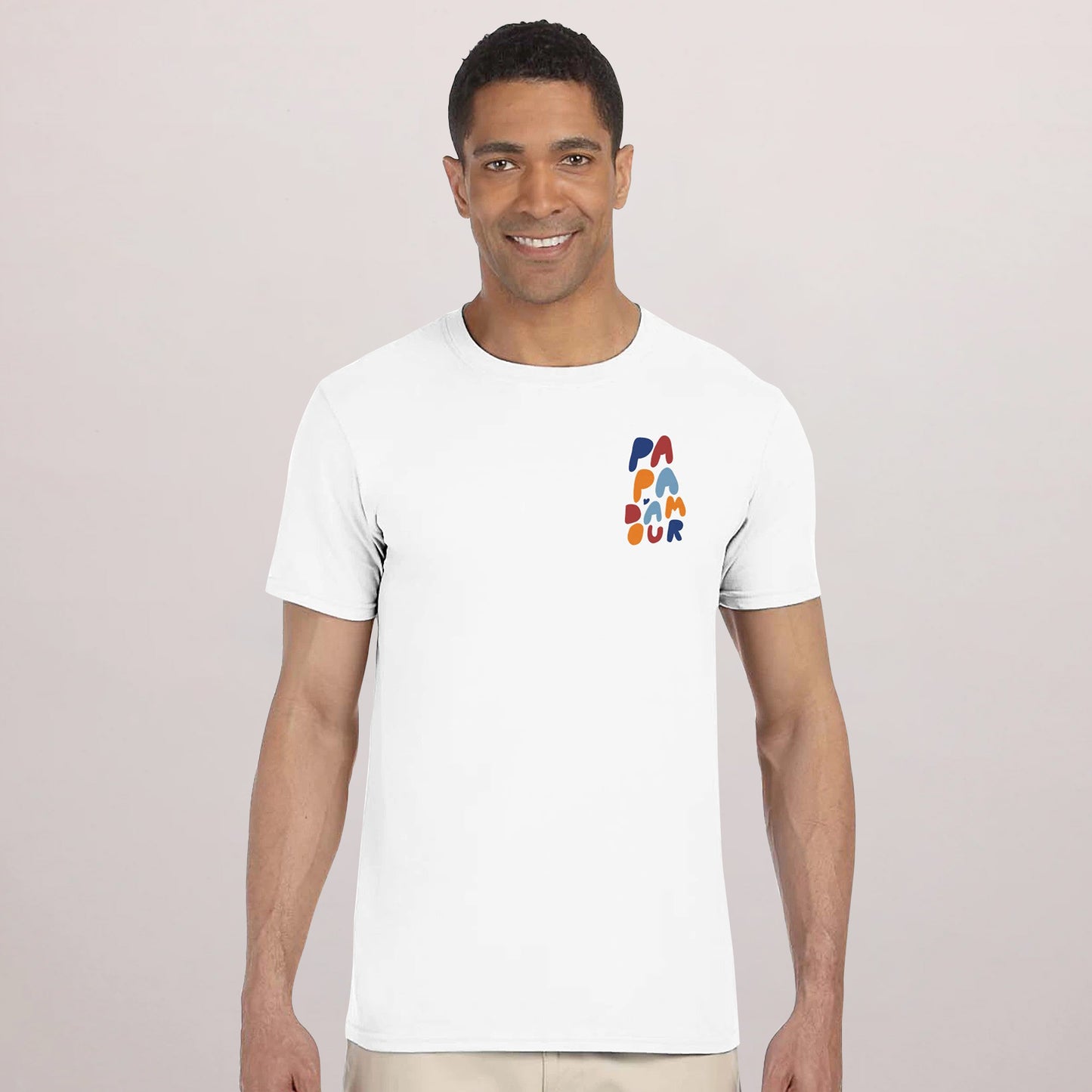Tshirt Recto Verso Blanc Love colors photo N° 2