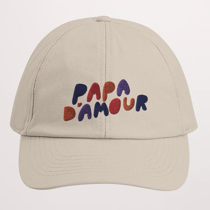 Casquette Brodée Beige Love colors photo N° 1